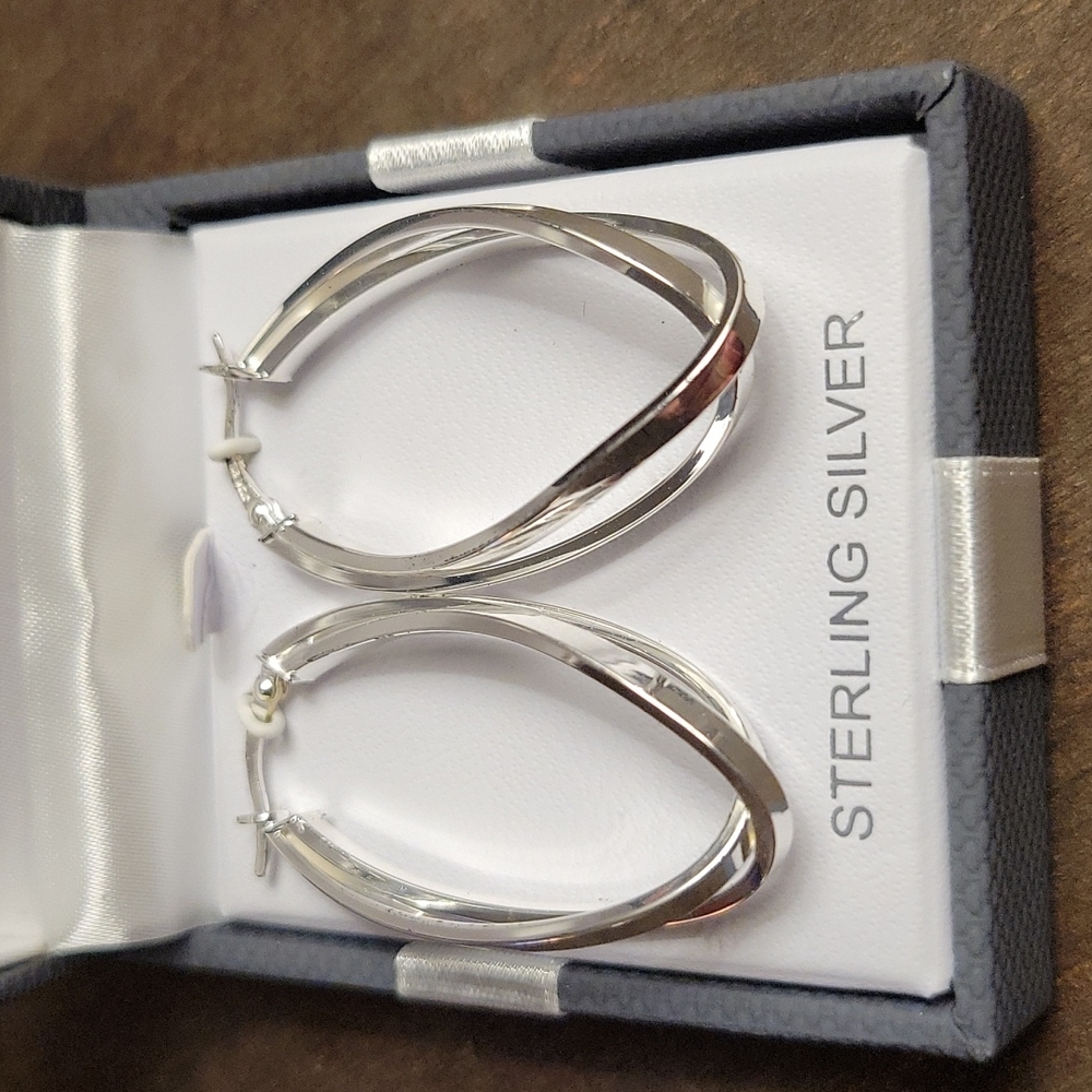 NWT Double Oval Hoop Earrings